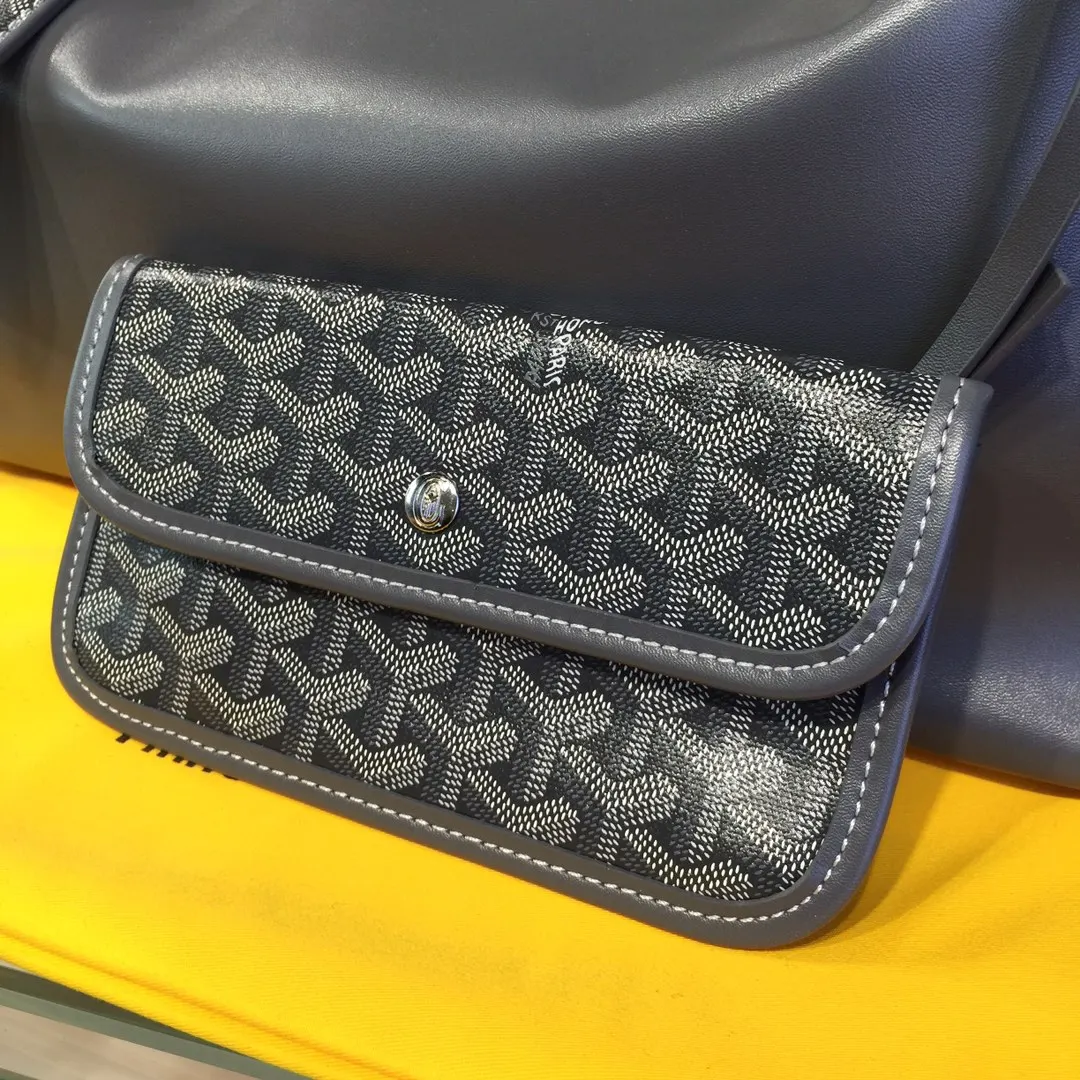 Goyard 戈雅 双面可用 充满法式优雅 订制Y字母涂鸦料 皮轻 托特包 大容量托特款