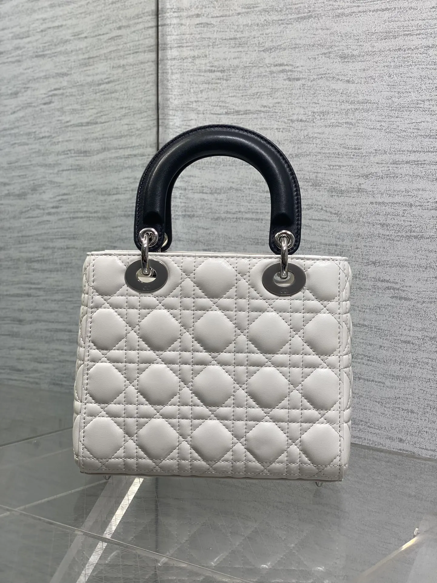 Dior Lady Dior 黑色 皮革 蝴蝶結 手提包