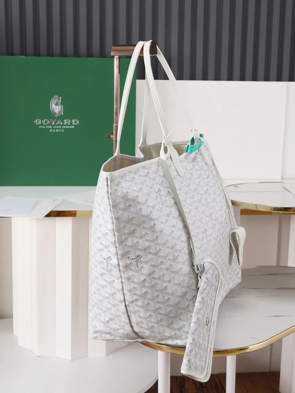 Goyard 帆布 腋下包 復古腋下背款