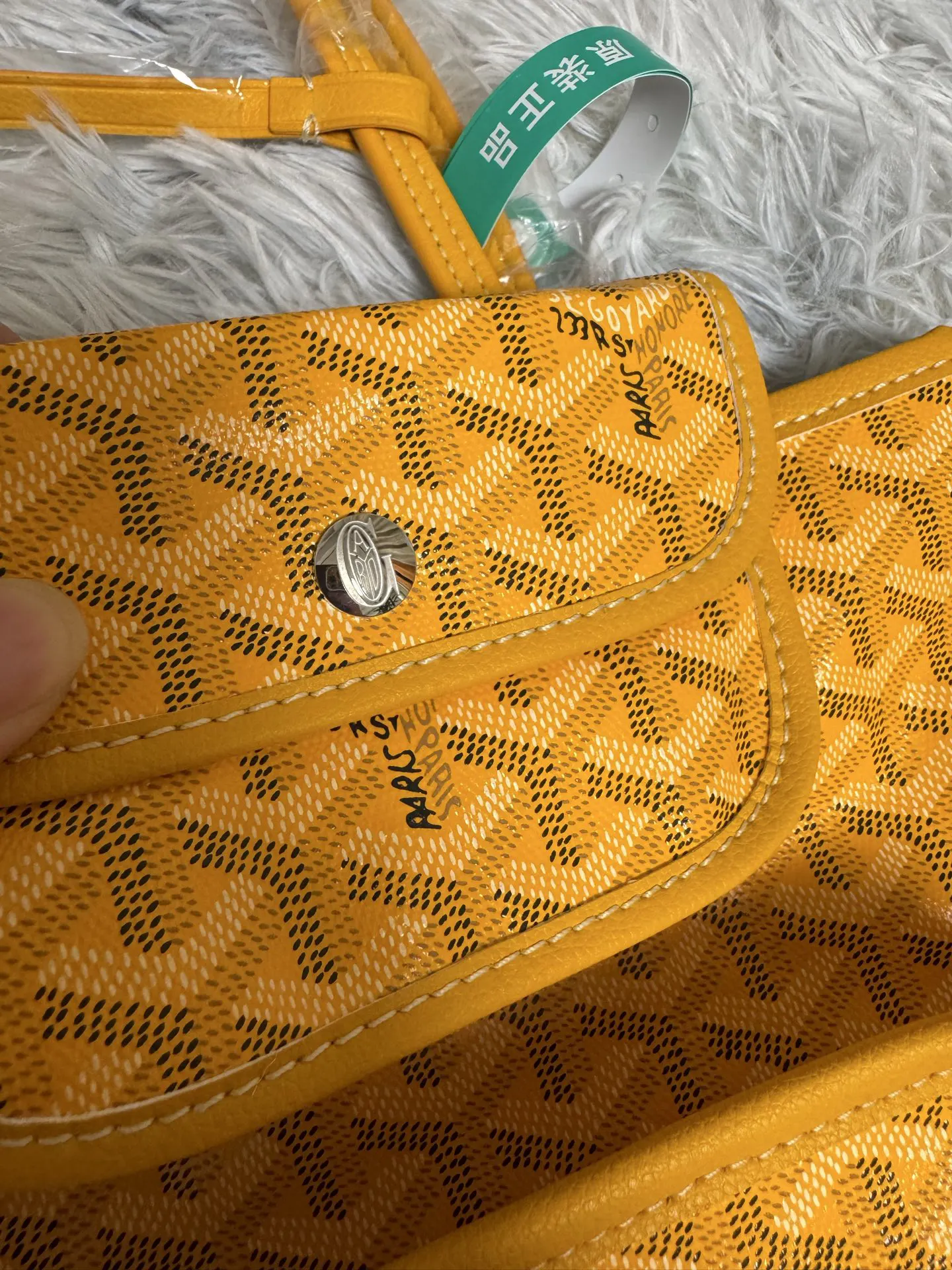 Yellow Tote Bag Leather