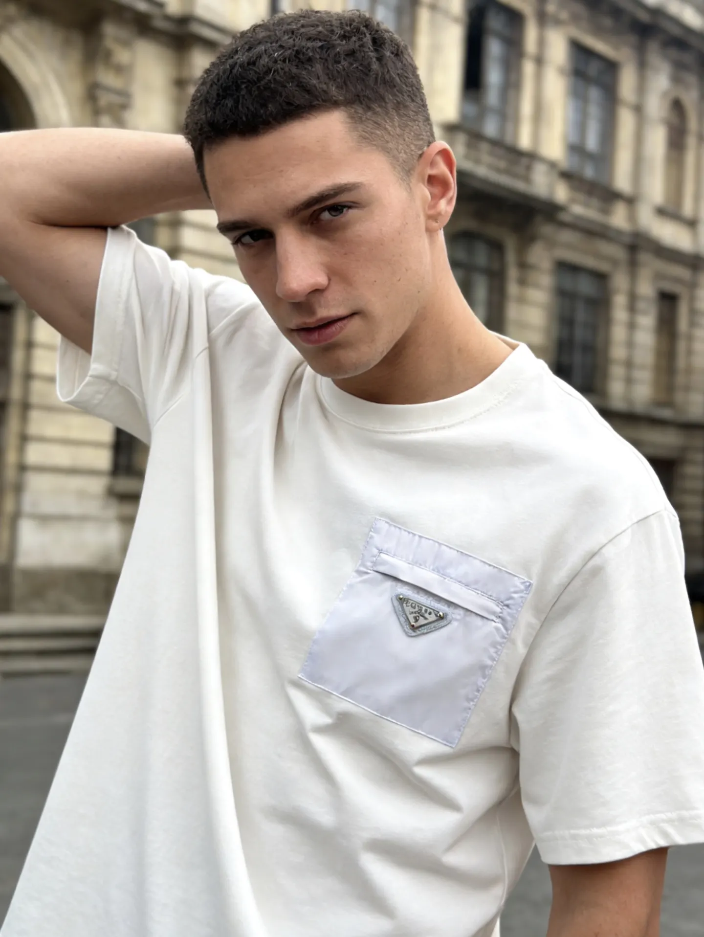 Prada 棉质 三角标 短袖T恤