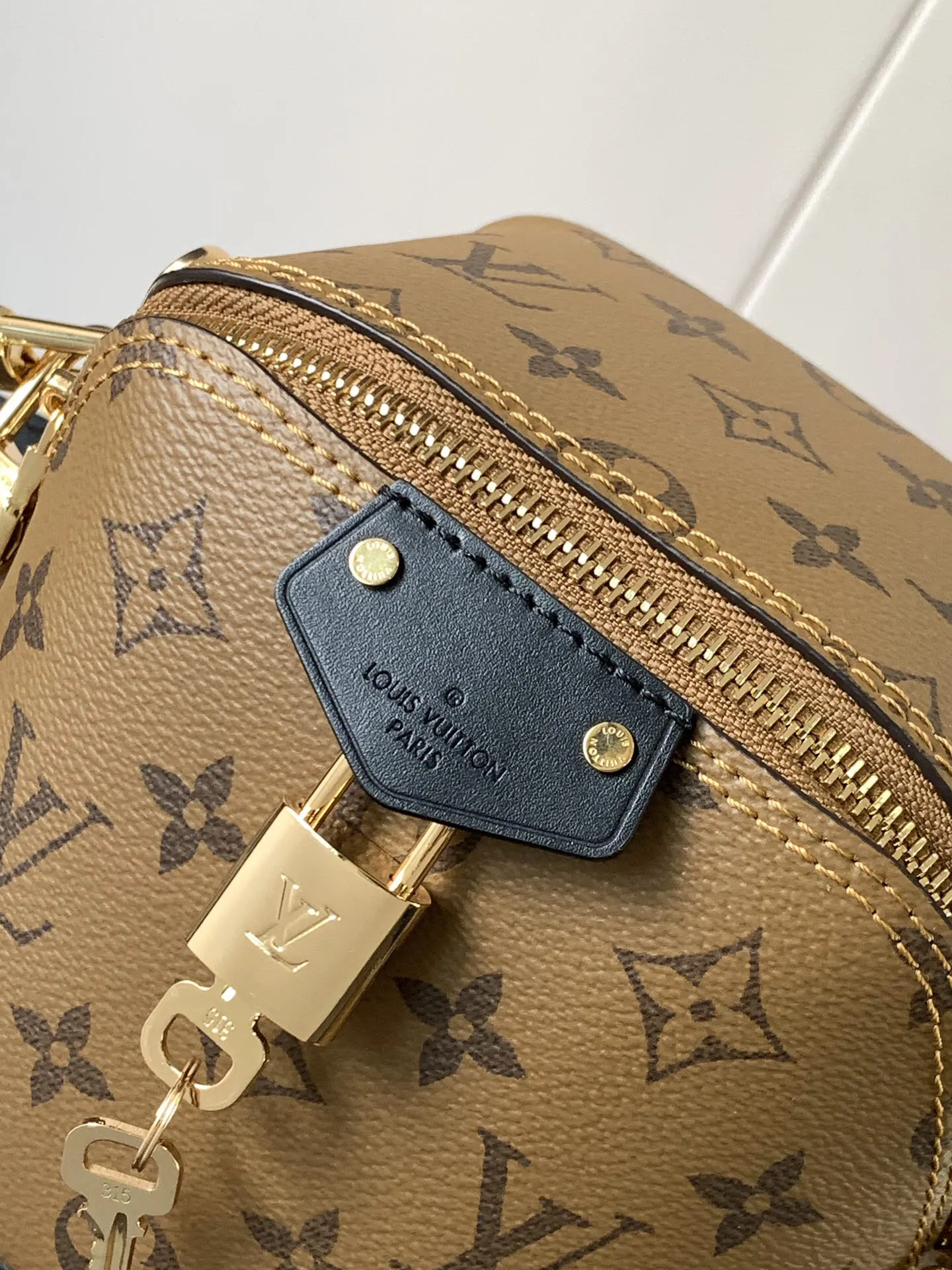 Monogram Chain Bag Leather
