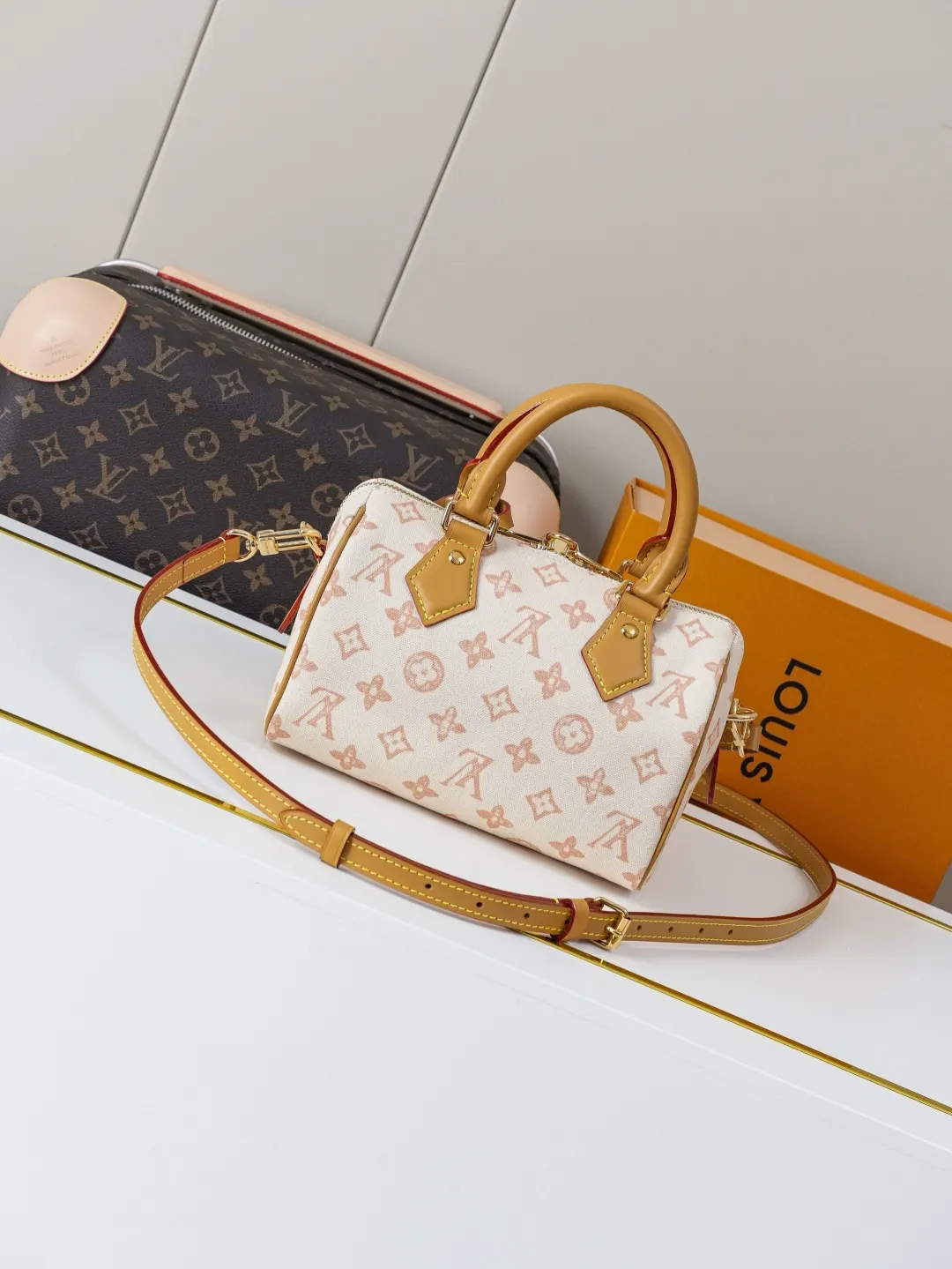 LV Speedy 白棕老花旅行袋 复古大容量出行款｜ORBUYBAG 嵐奢包高端時尚精品