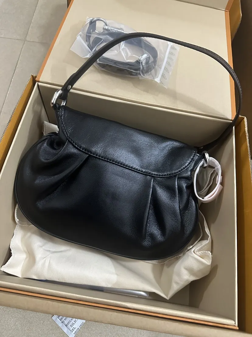 Black Hobo Shoulder Bag Vintage