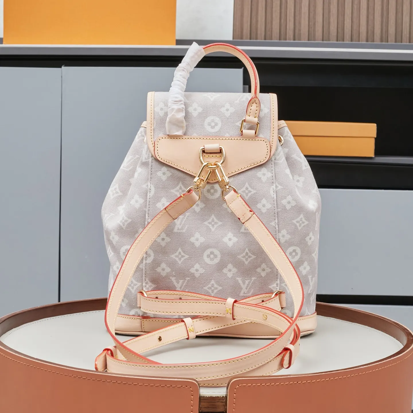 LV 帆布 双肩包 实用双肩款