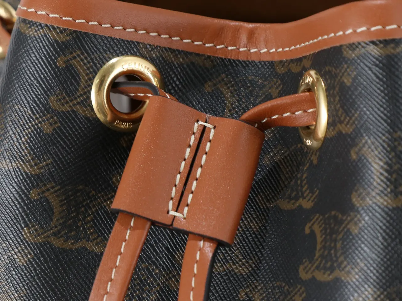 Gold Backpack Leather
