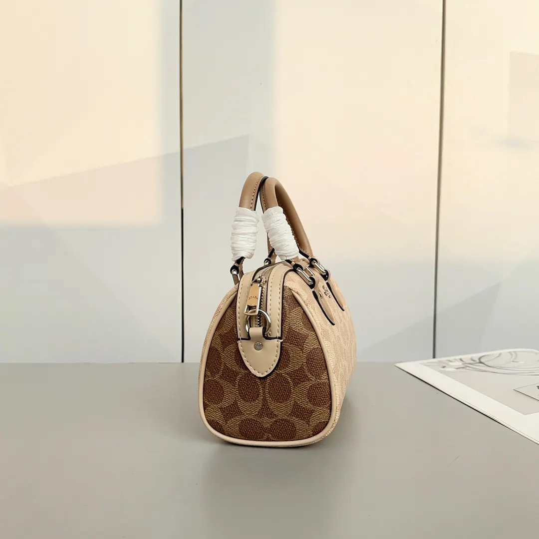 Monogram Crossbody Bag Lightweight Leather