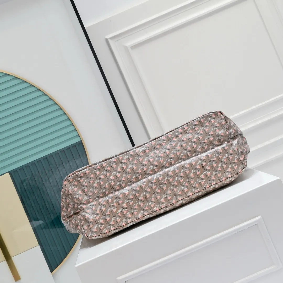 Goyard 藍色 粉色 帆布 腋下包 復古腋下背款