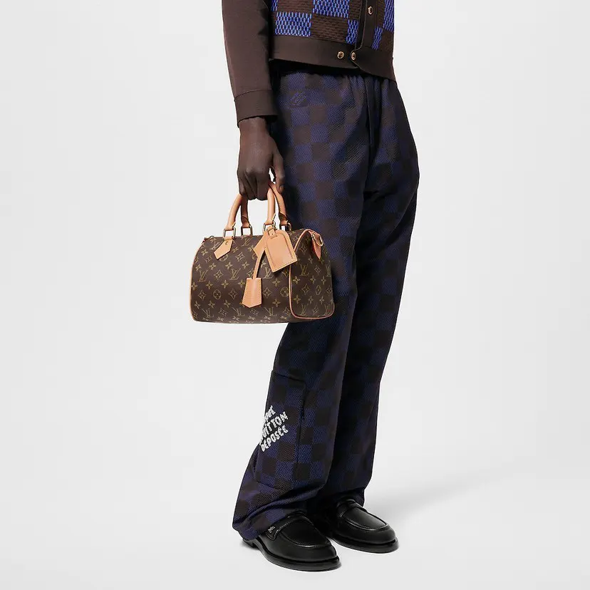 Gold Monogram Top Handle Bag Commuter Leather
