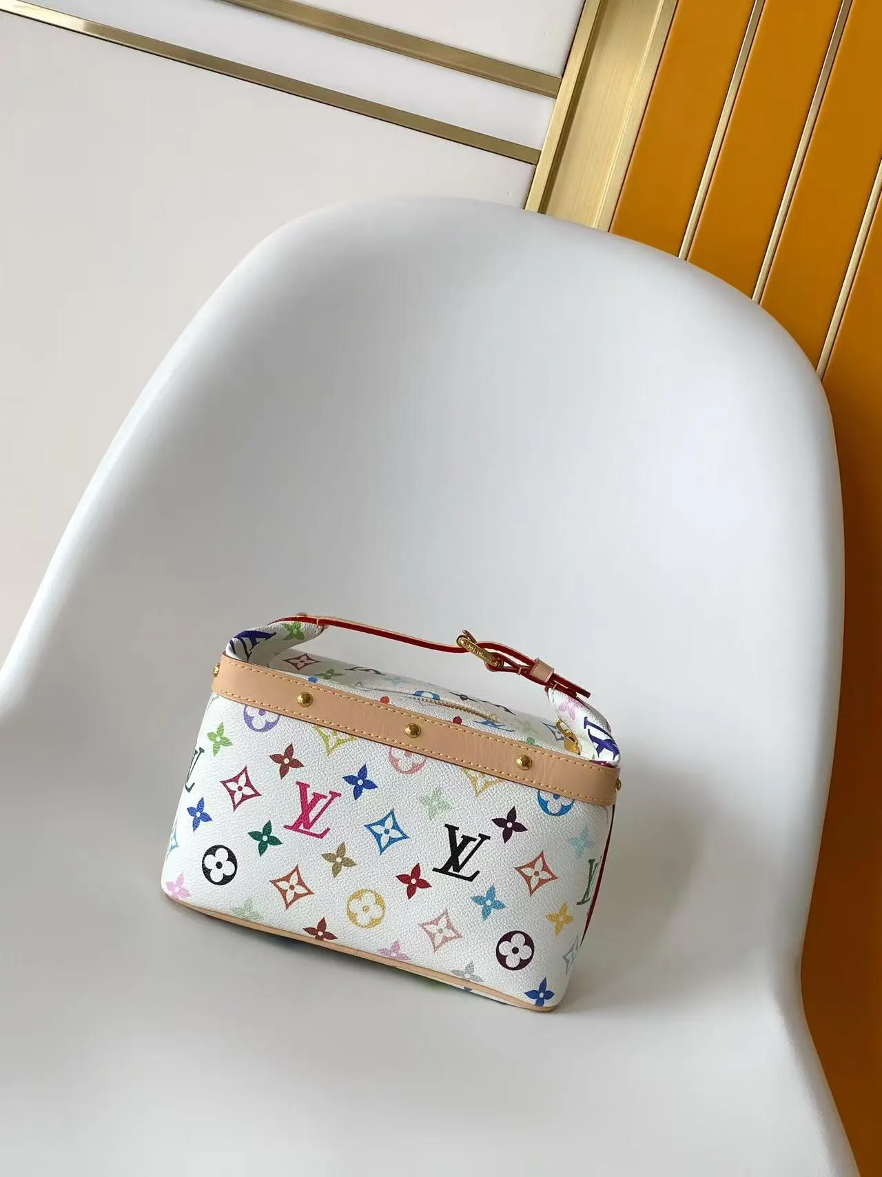 Monogram Fashion Item Travel Leather