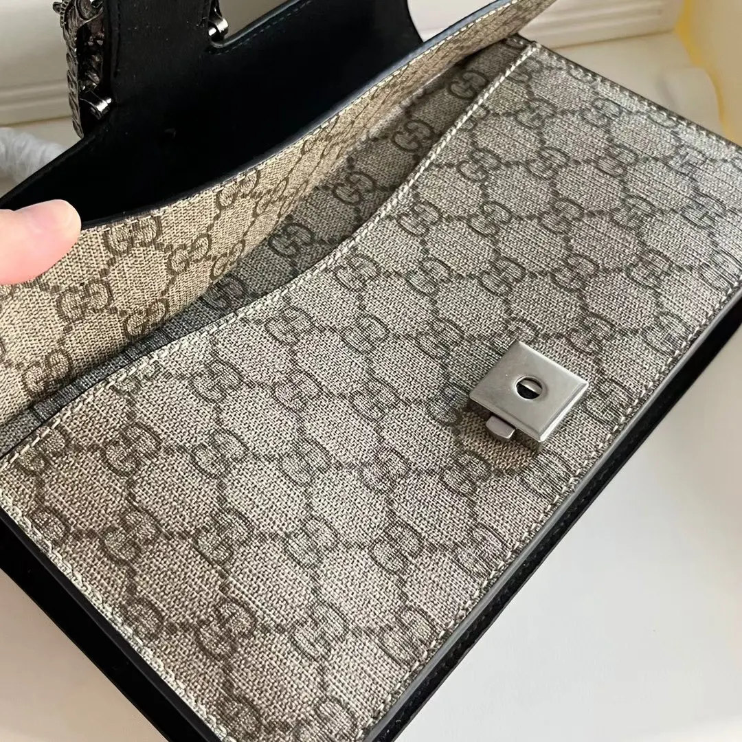 Gucci Dionysus Red Monogram Crossbody Bag Image 6 Gucci Dionysus Red Monogram Crossbody Bag Image 6