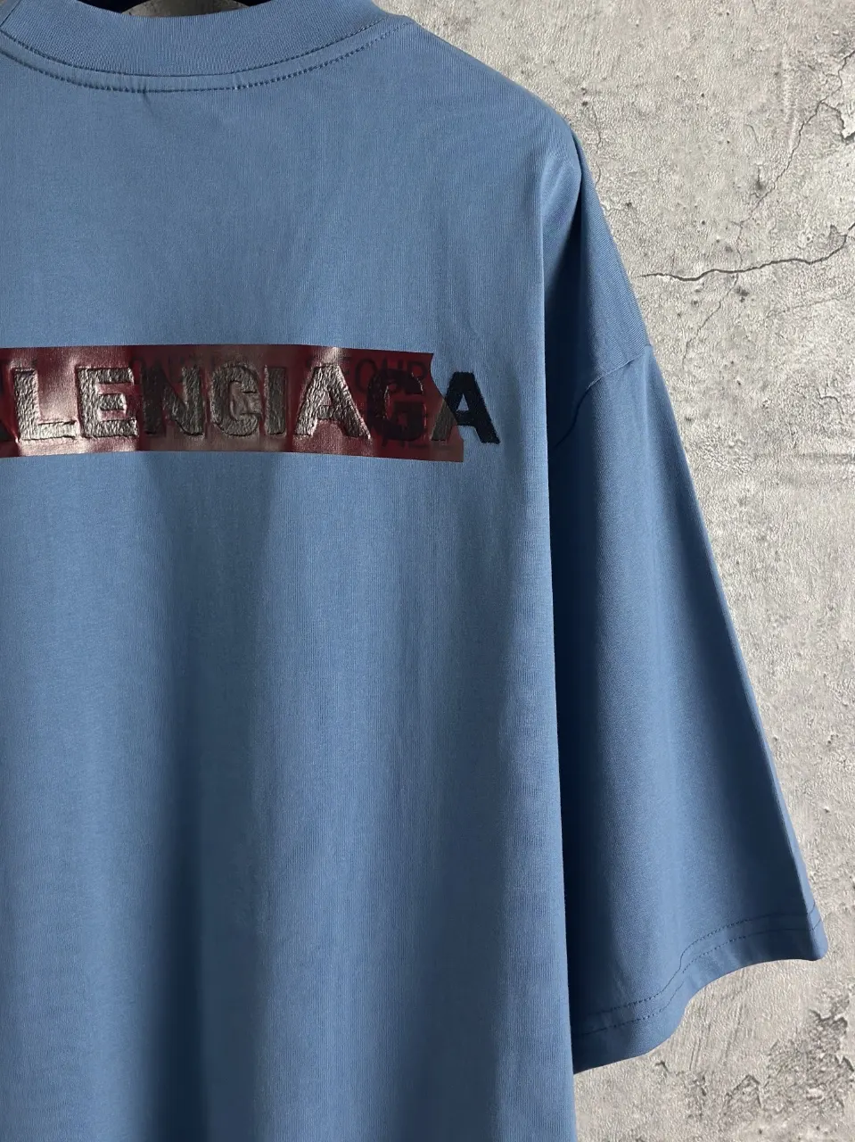 Balenciaga 刺绣 短袖T恤 街头休闲款