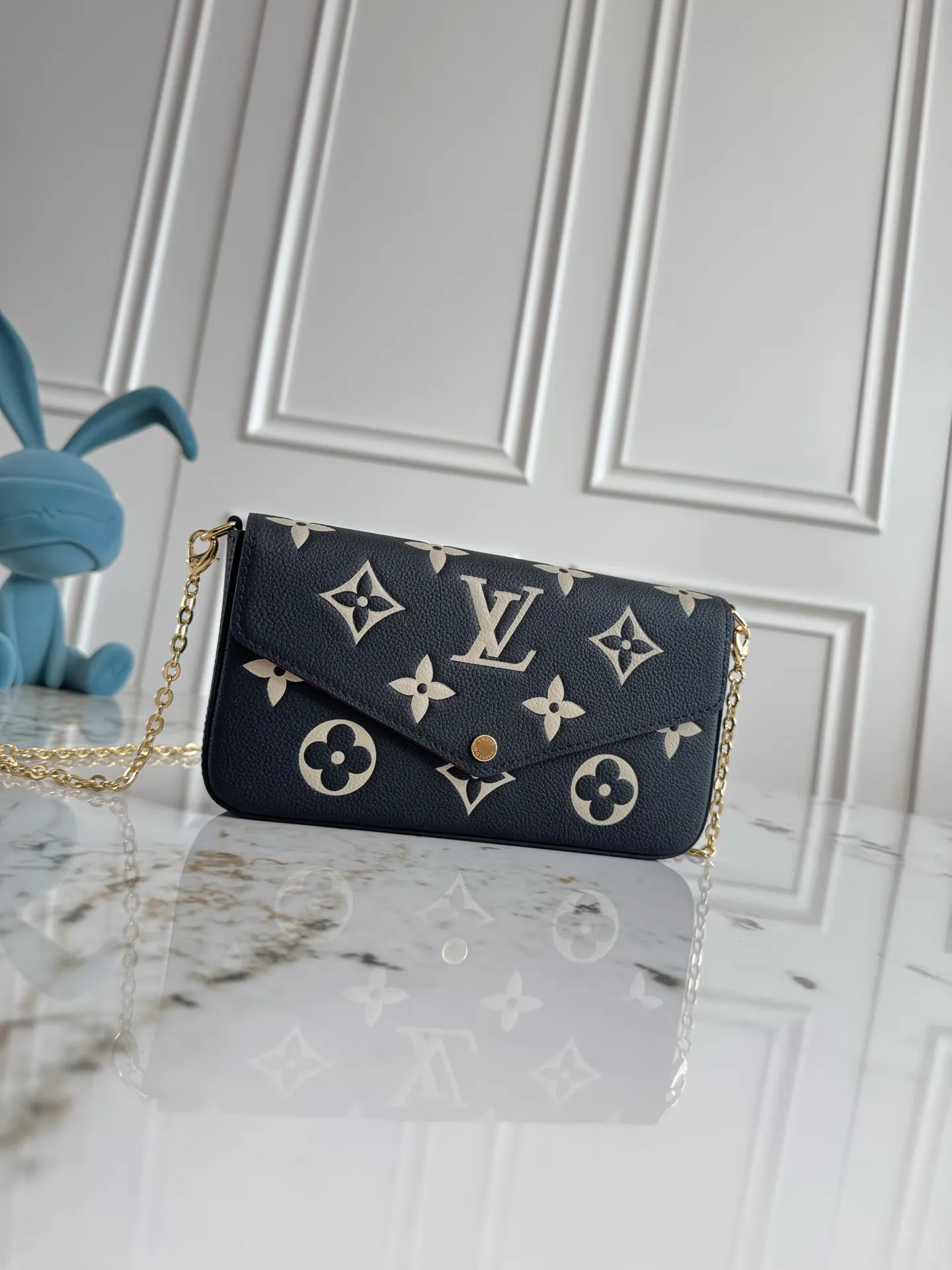 LV M64064 黑色 老花 单肩包 实拍款02 精选款