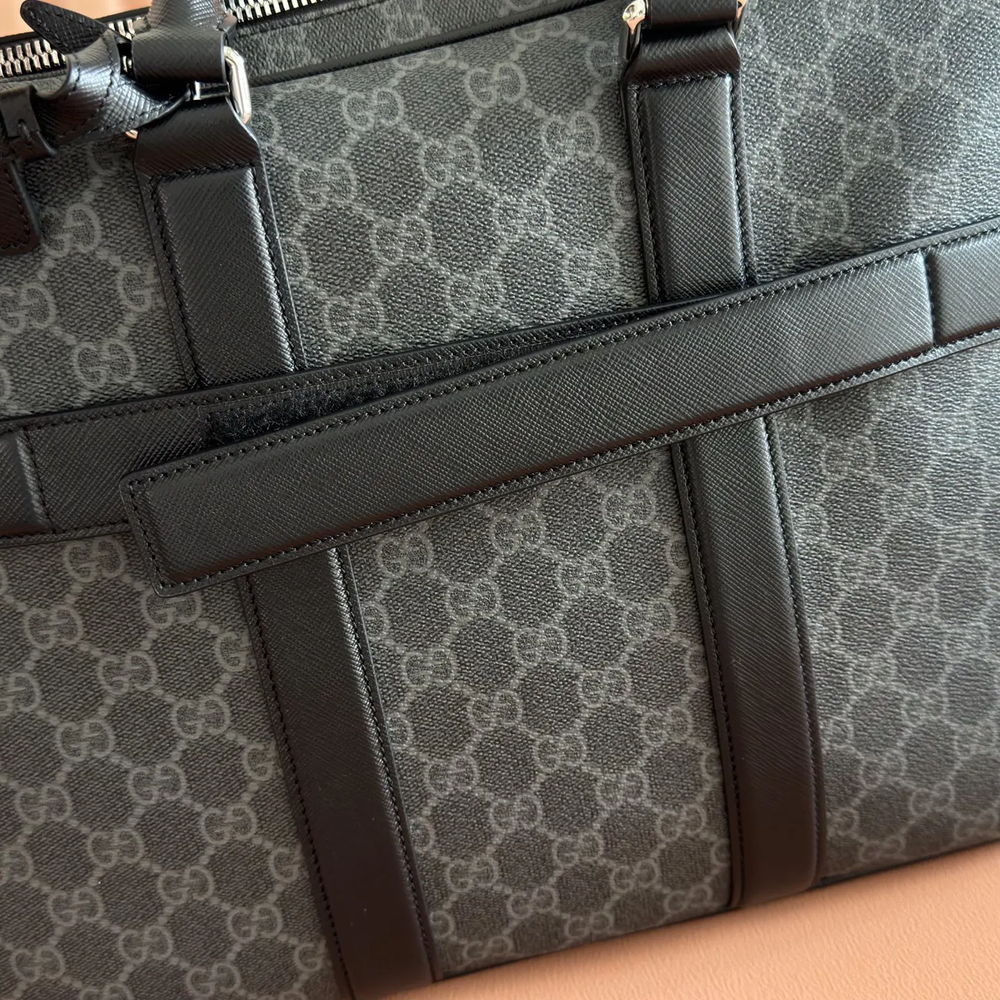 Black White Briefcase Business Commuter