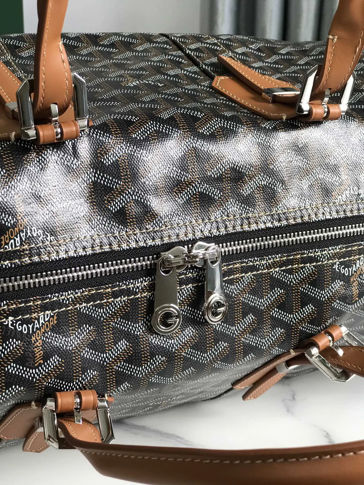 Goyard 深藍 酒紅 小牛皮 旅行袋 大容量旅行款(數字9) Goyard 深藍 酒紅 小牛皮 旅行袋 大容量旅行款(數字9)