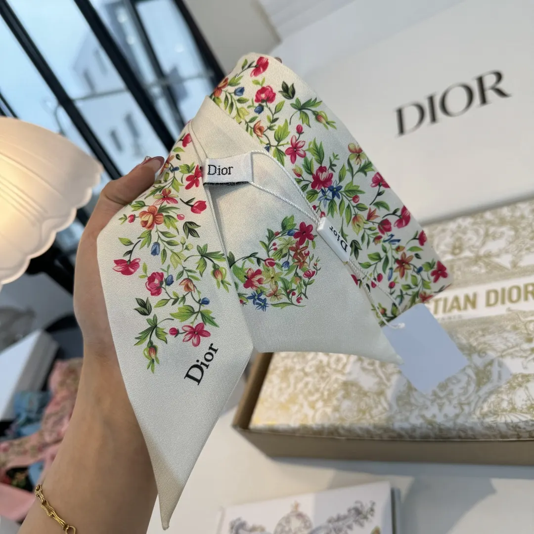 Dior 印花 圍巾