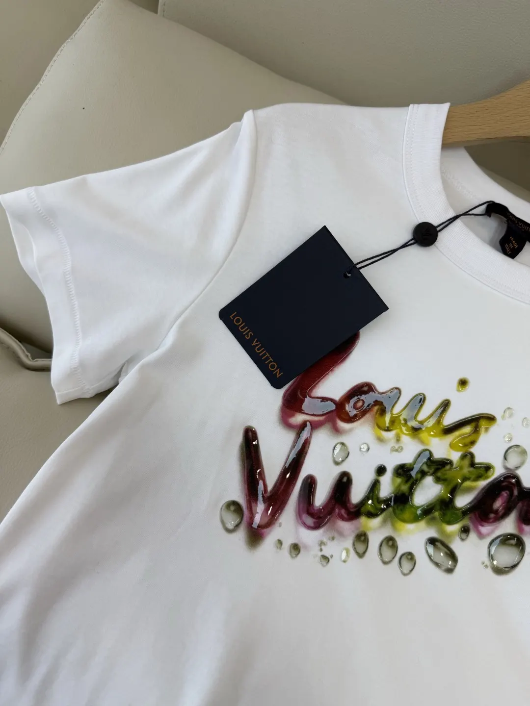 LV 白色彩色印花短袖T恤 休闲百搭款｜ORBUYBAG 岚奢包高端时尚精品