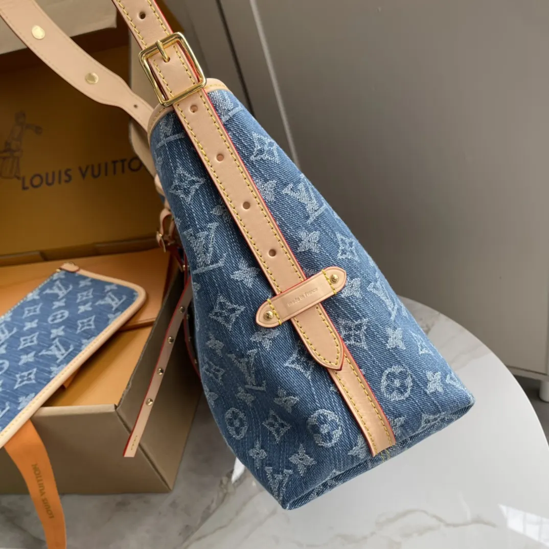 CarryAll 藍色 牛仔 帆布 手拿包 精致手拿款