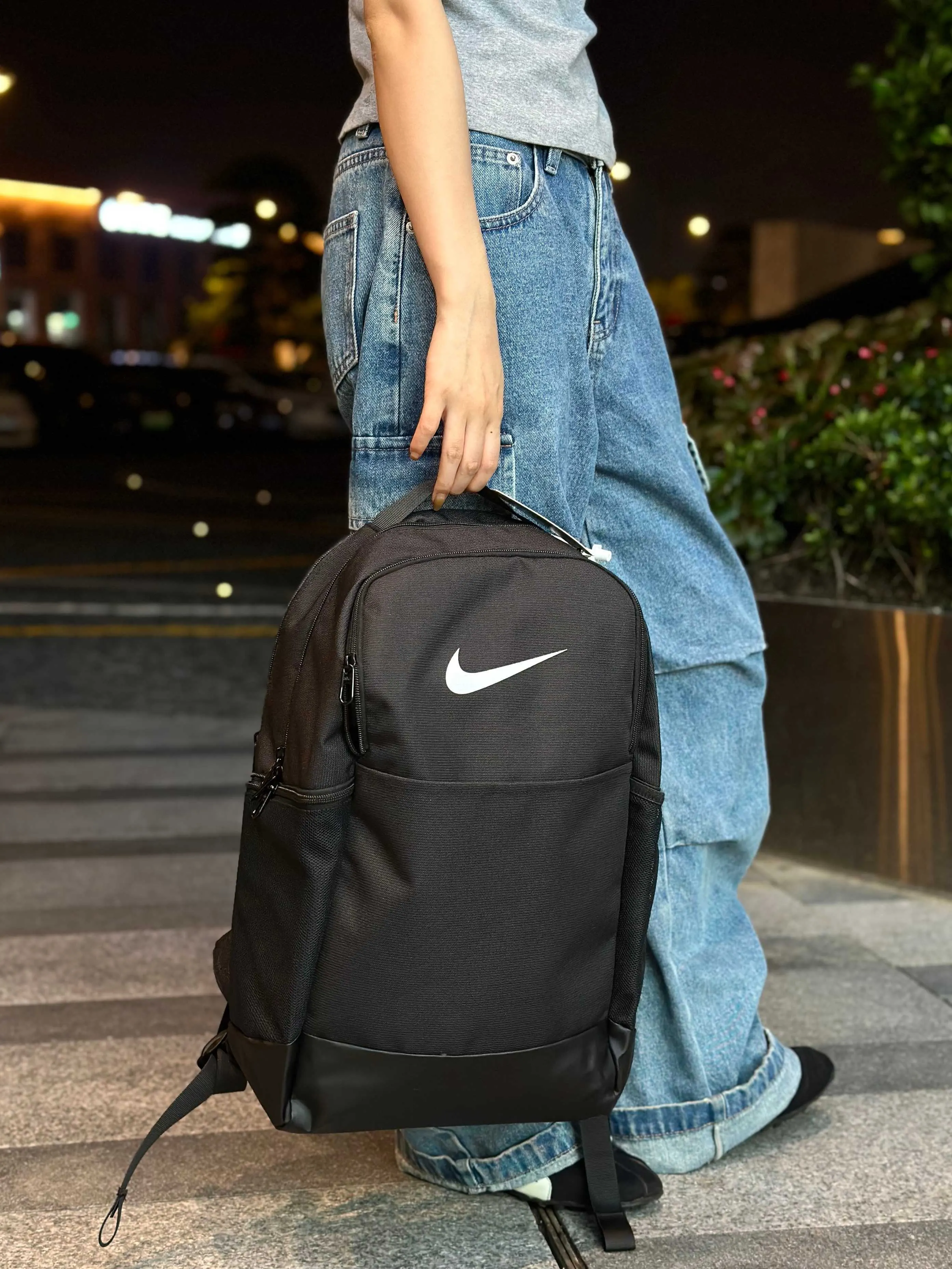 黑色 耐克nike高級黑單肩包男女同款 质量 日常單肩背款