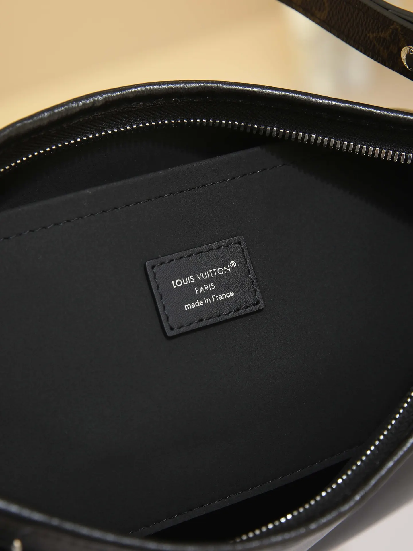 Louis Vuitton Black Silver Crossbody Bag Lightweight