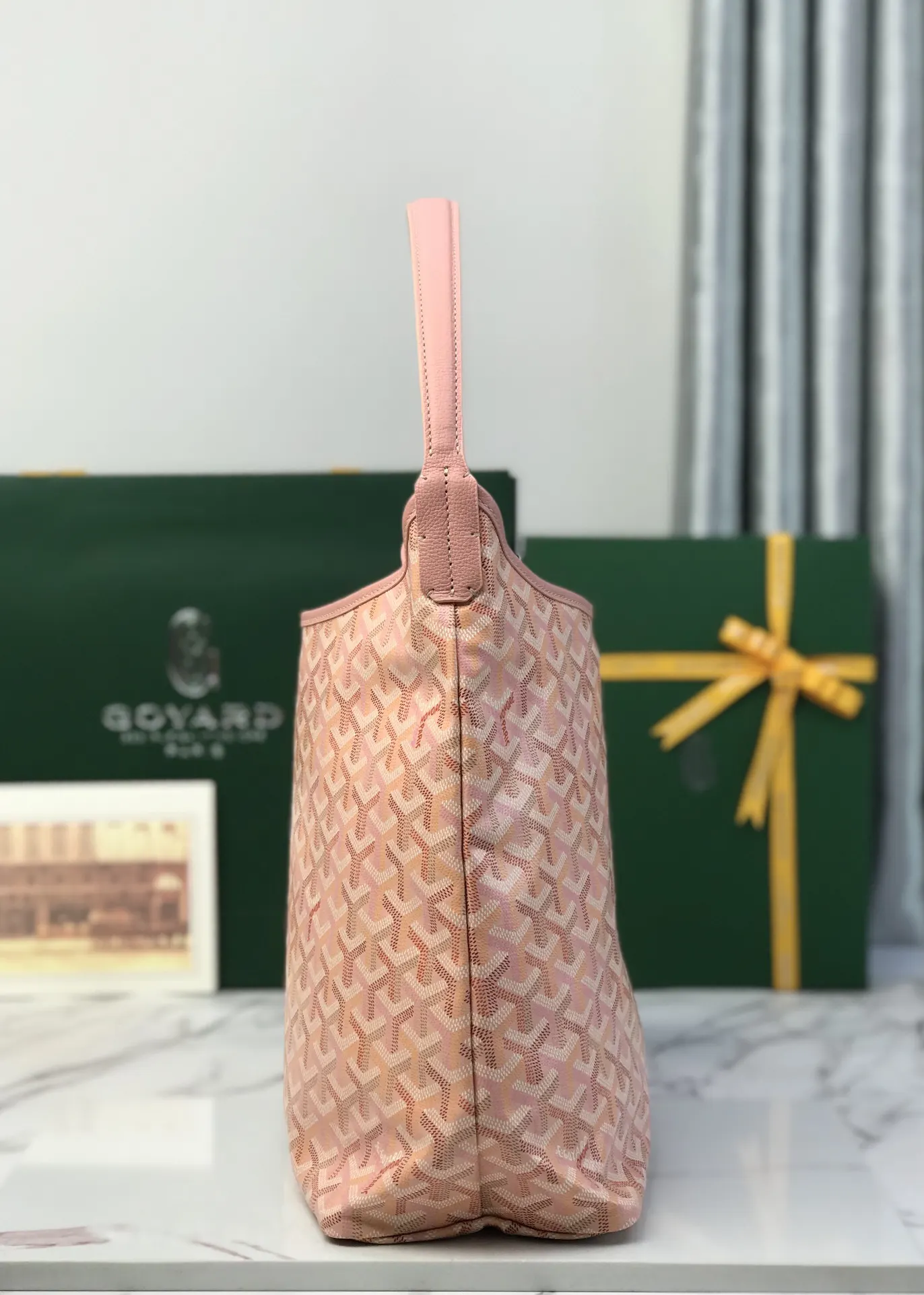 Goyard Hobo Shoulder Bag Vintage Canvas