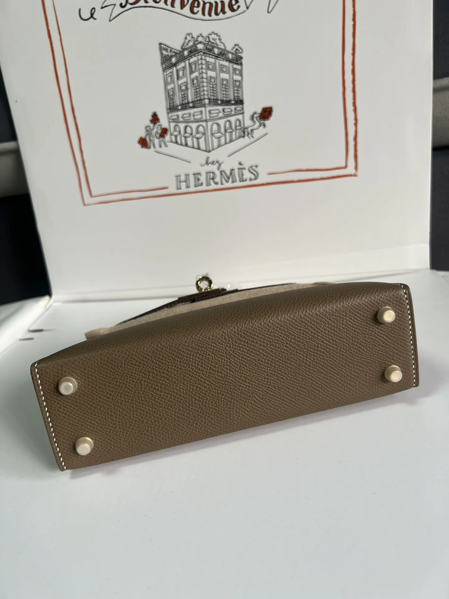 Hermès Kelly Mini Epsom掌纹牛皮 斜挎包 19cm