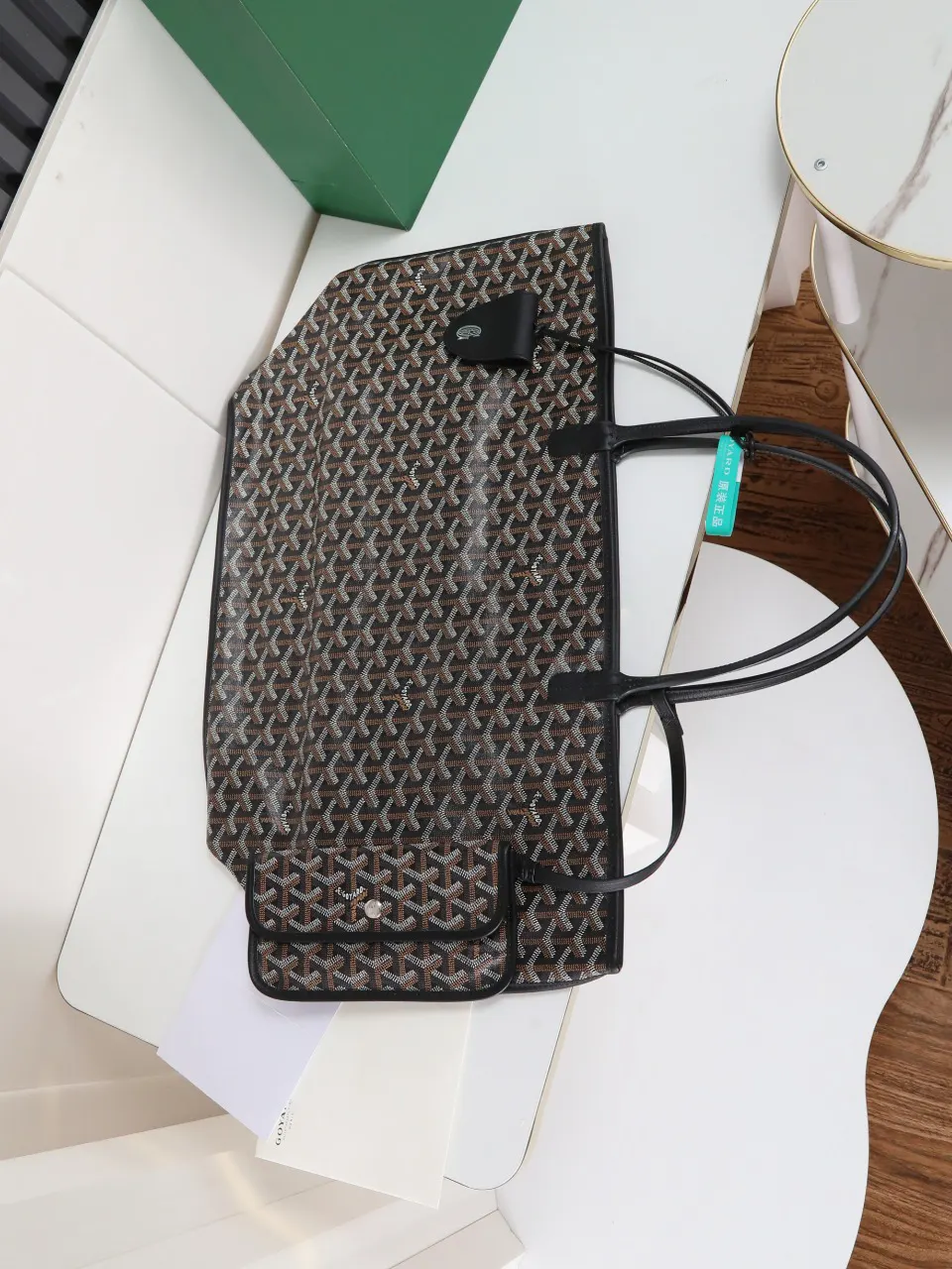 Goyard 黑色 小牛皮 托特包 大容量托特款(數字9) Goyard 黑色 小牛皮 托特包 大容量托特款(數字9)