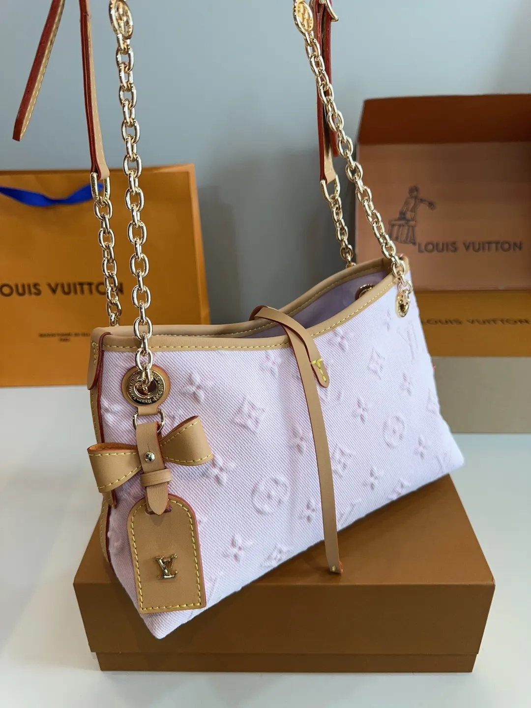 LV CarryAll 最强者CarryAll 可爱休闲 斜挎包 轻便斜挎款