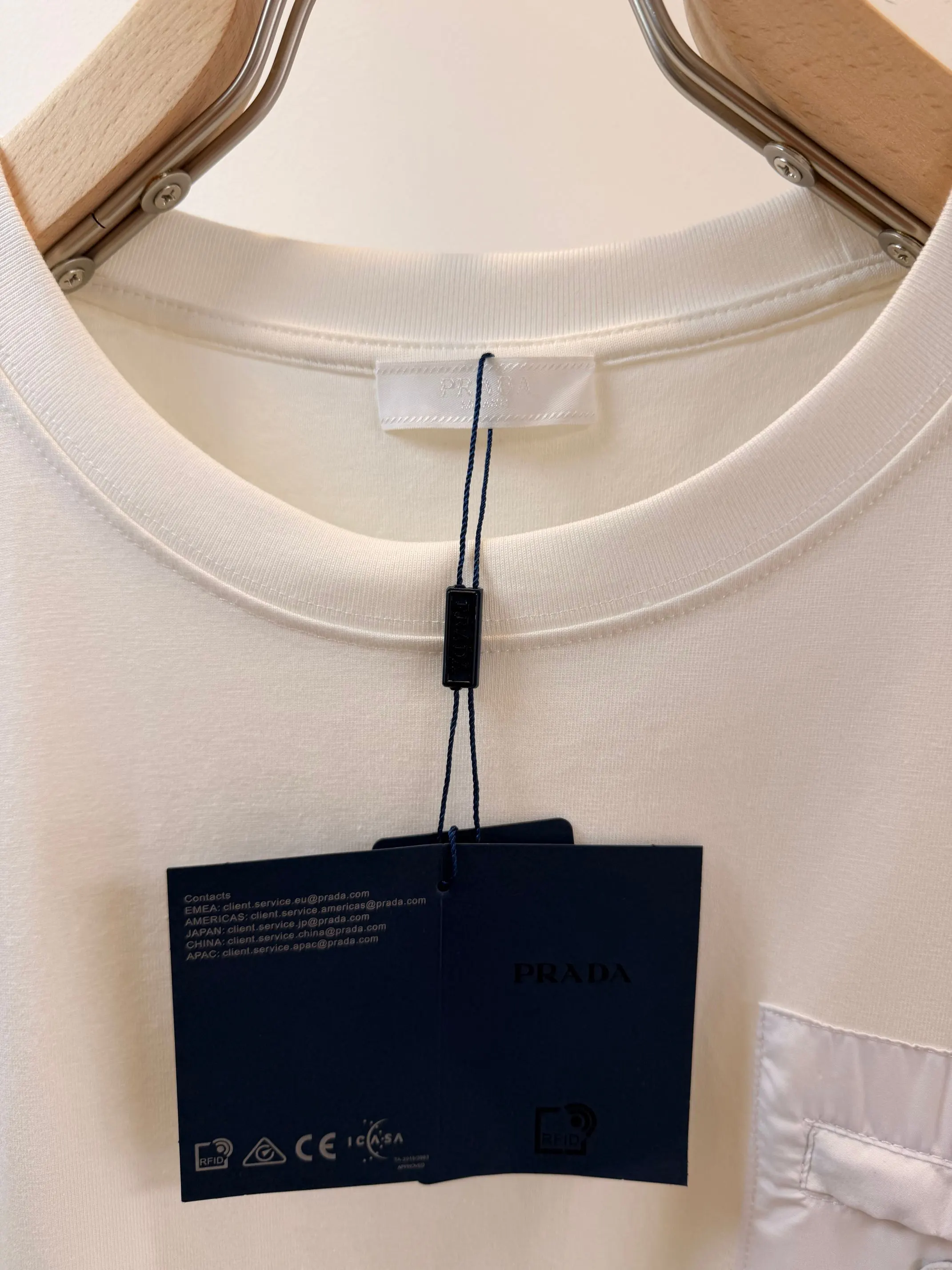 Prada T-Shirt Cotton Triangle Logo