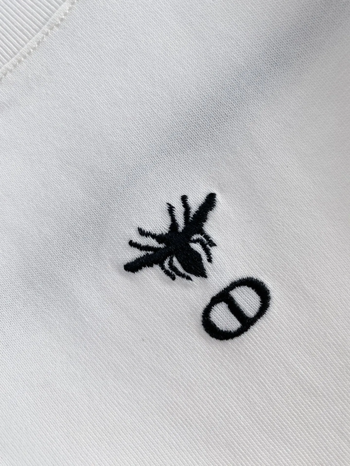 Dior White Panelled Short Sleeve T-Shirt