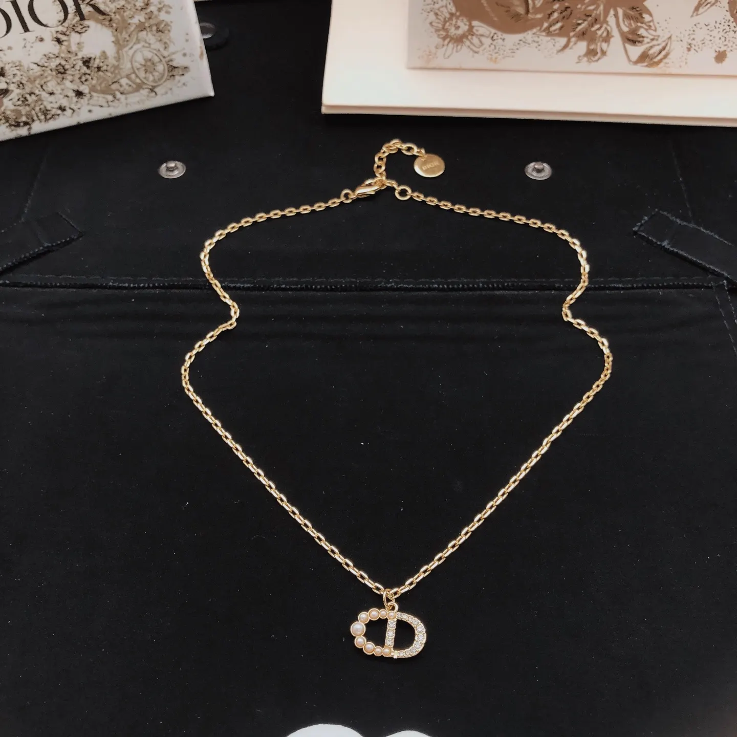 Dior CD吊墜項鏈 礼盒套装