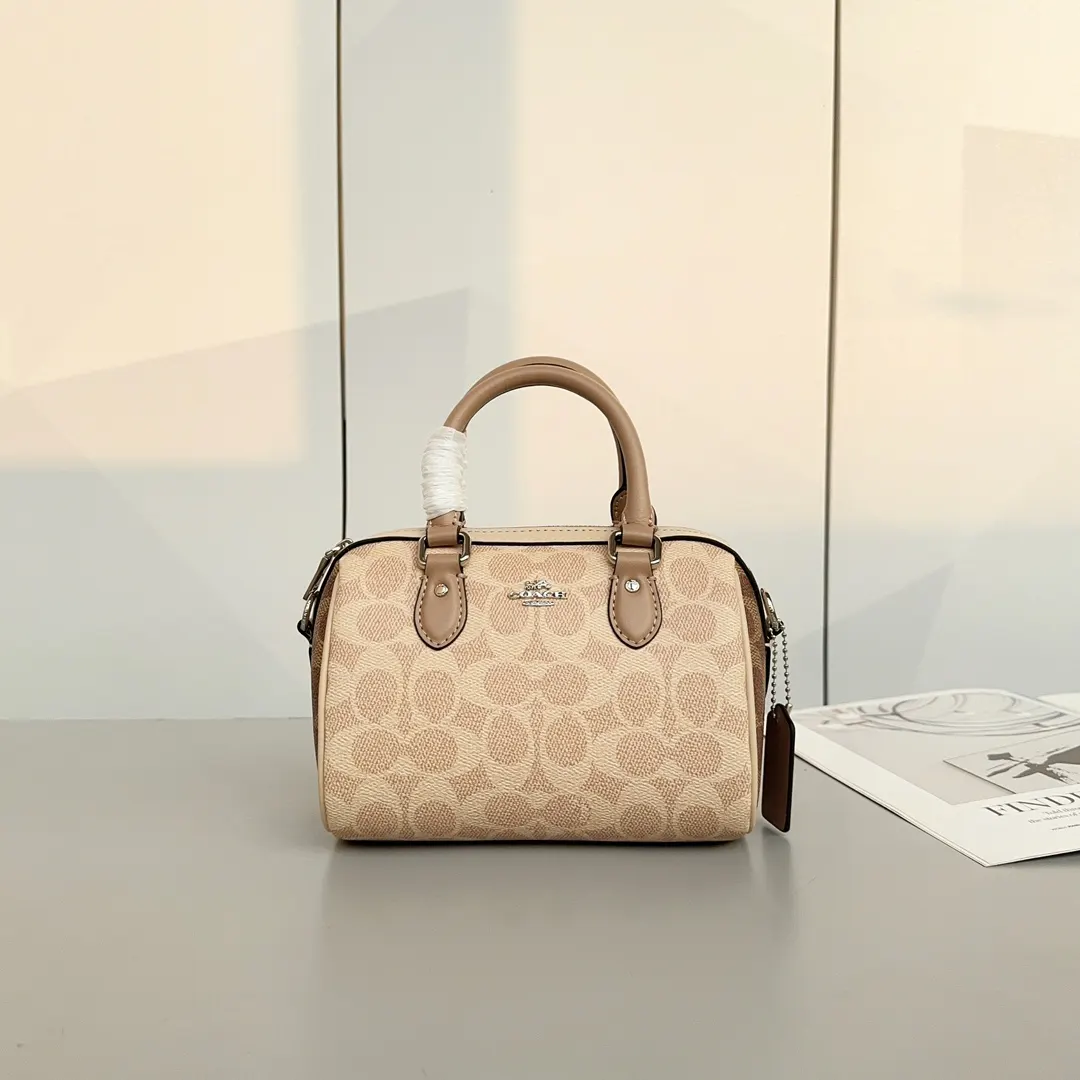 Monogram Crossbody Bag Lightweight Leather