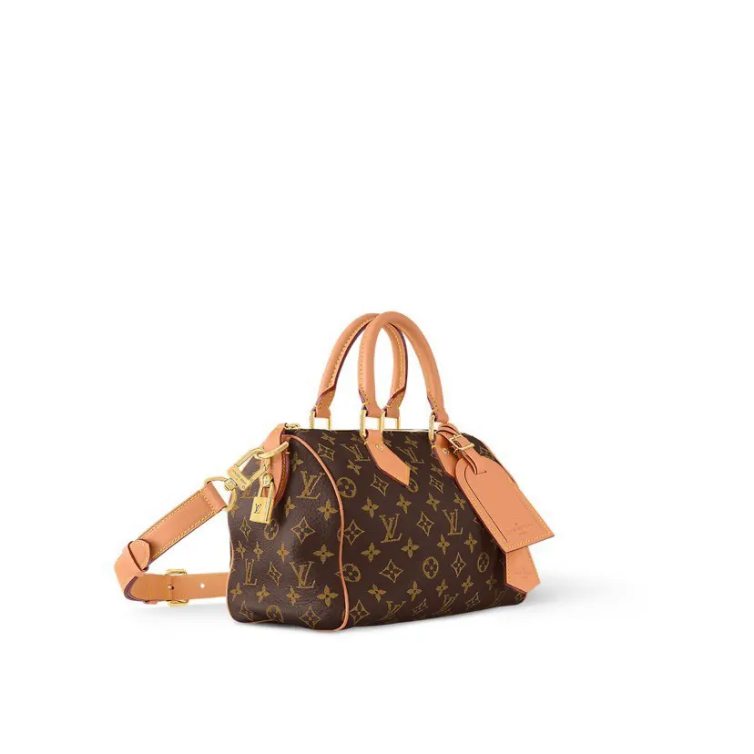 Gold Monogram Top Handle Bag Commuter Leather