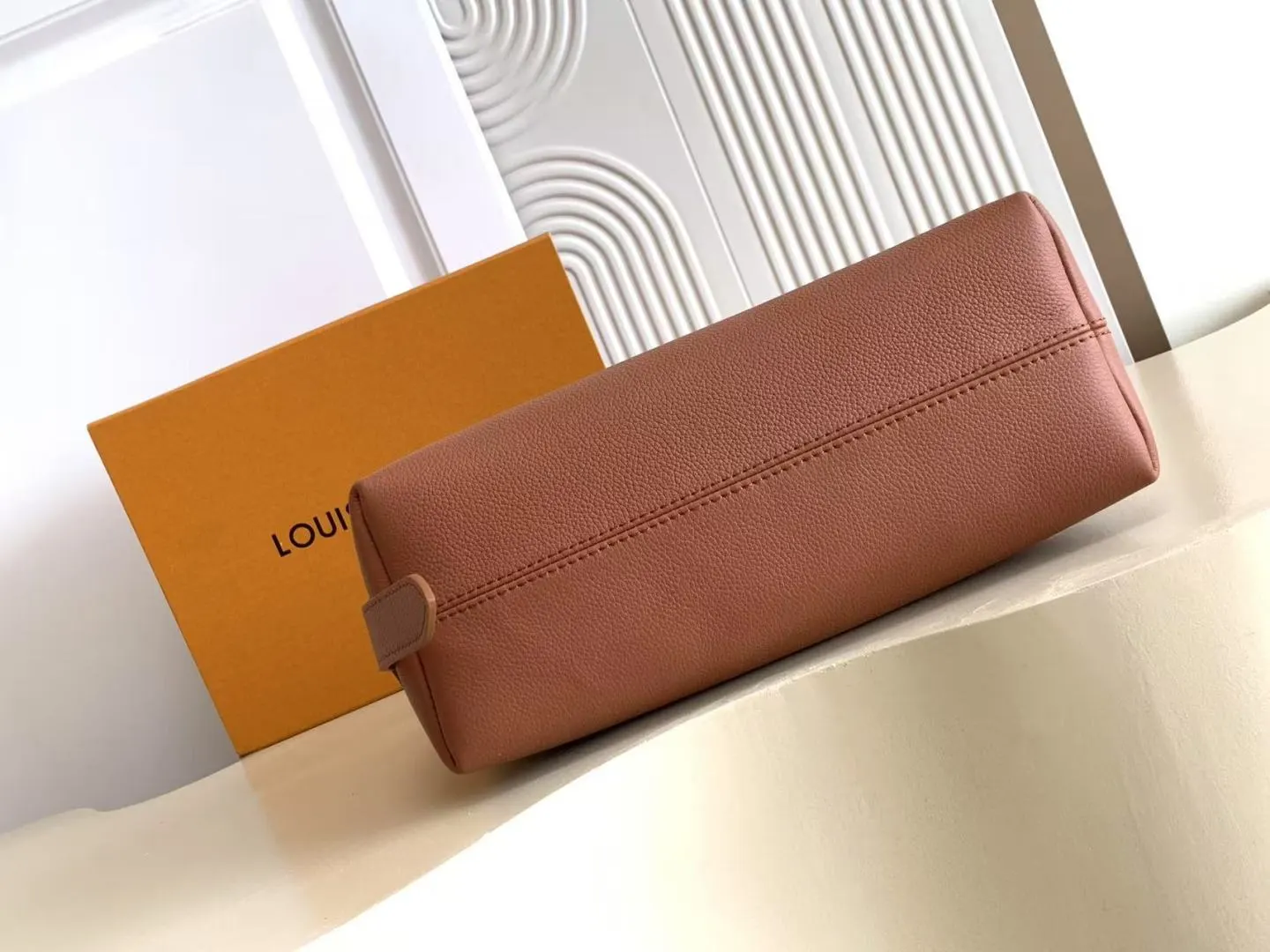 Brown Organizer Pouch Travel Leather