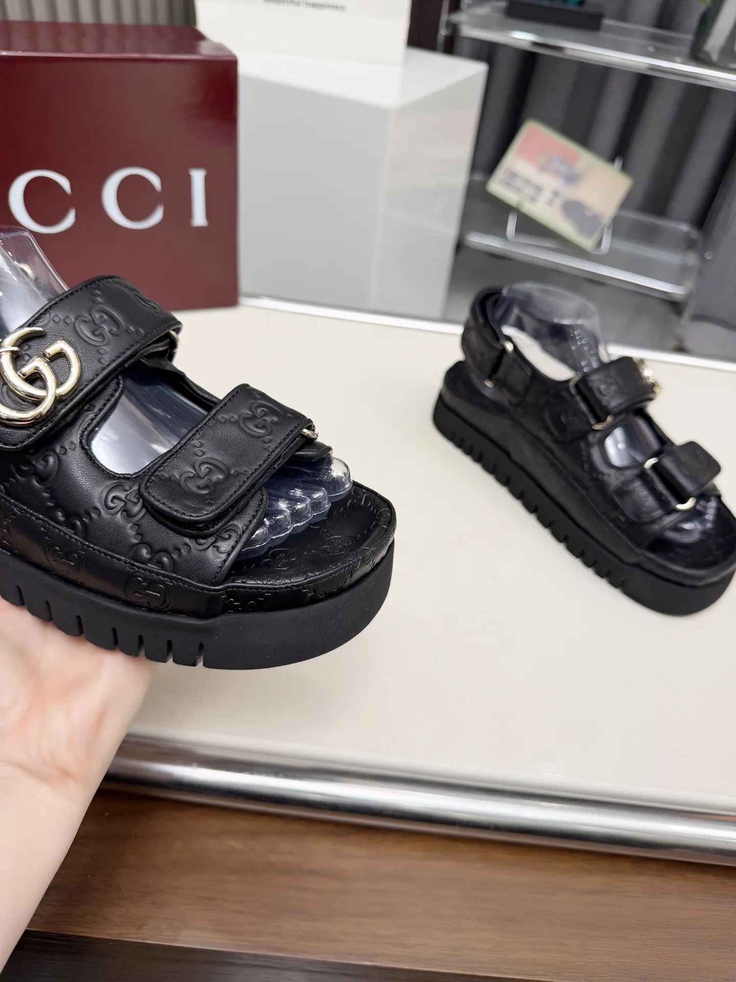 Gucci Horsebit 黑色 拖鞋