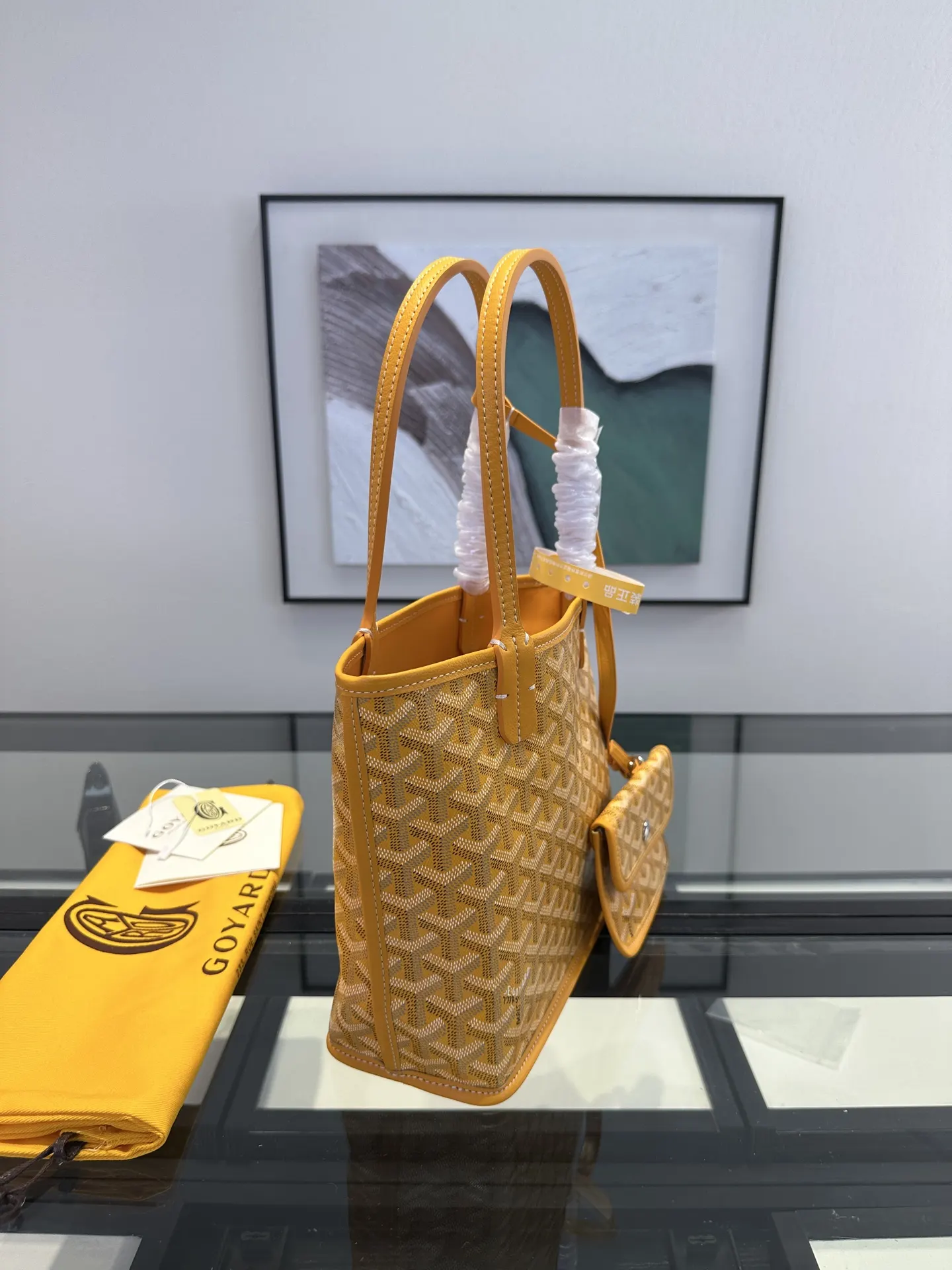 Goyard Yellow Tote Bag Leather