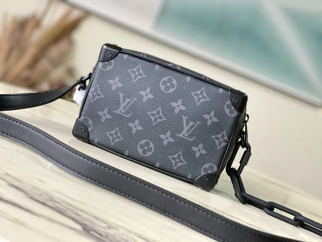 黑色 帆布 黑色花纹 Virgil Abloh 为 链条包 精致链条款
