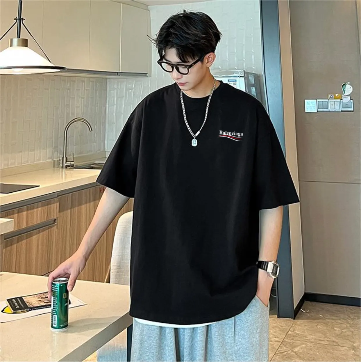 Balenciaga 3Xl Black Cotton Sneakers