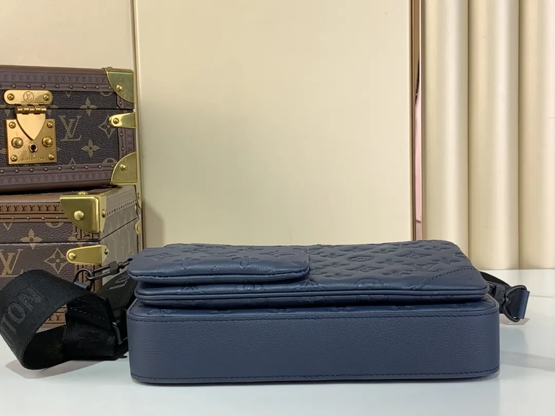LV Trio 蓝色 老花 钱包 精选款