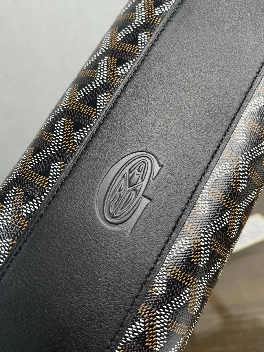 Goyard Blue Hobo Shoulder Bag Vintage Leather