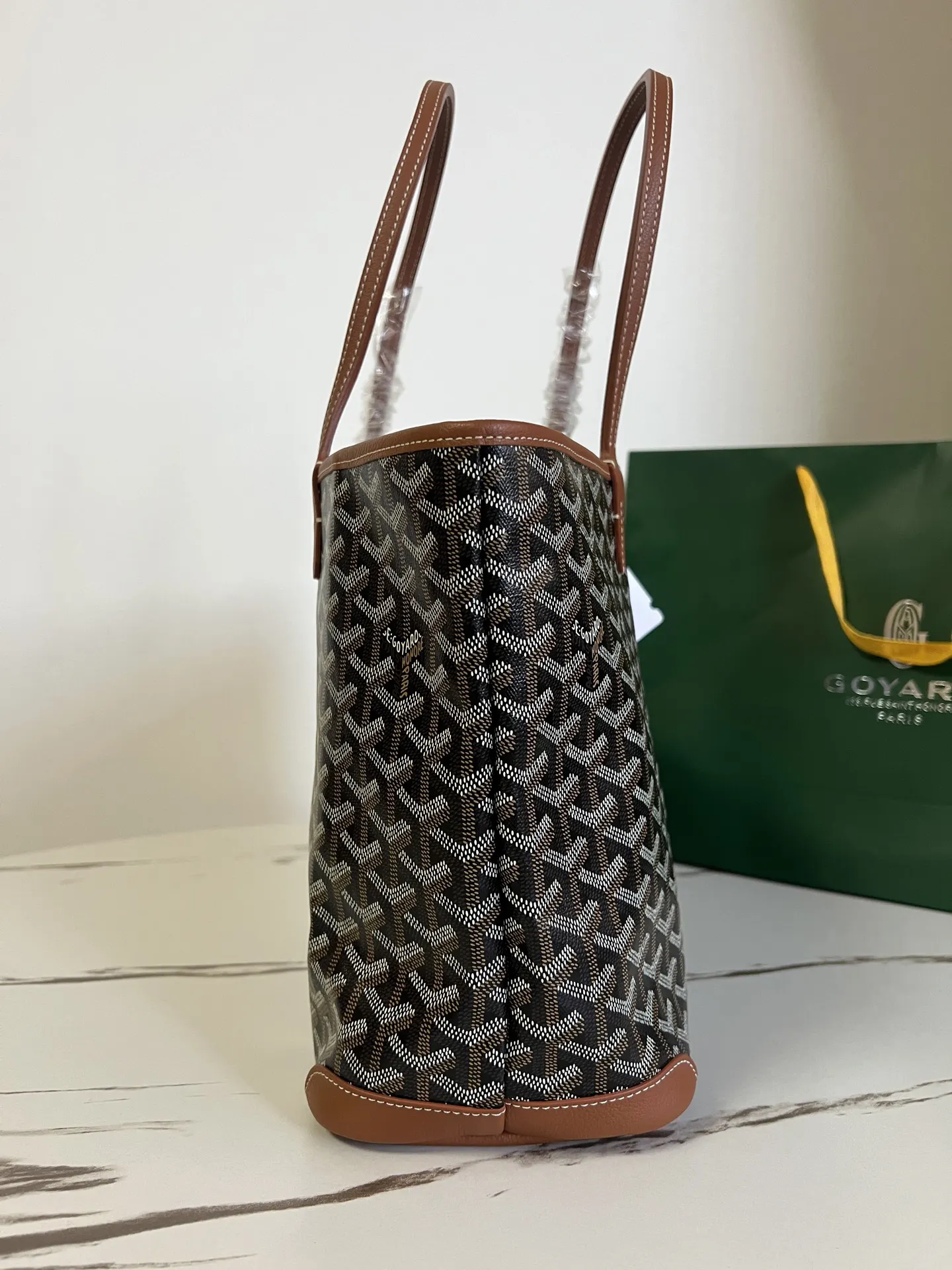 Goyard 棕色 牛皮 托特包 大容量托特款