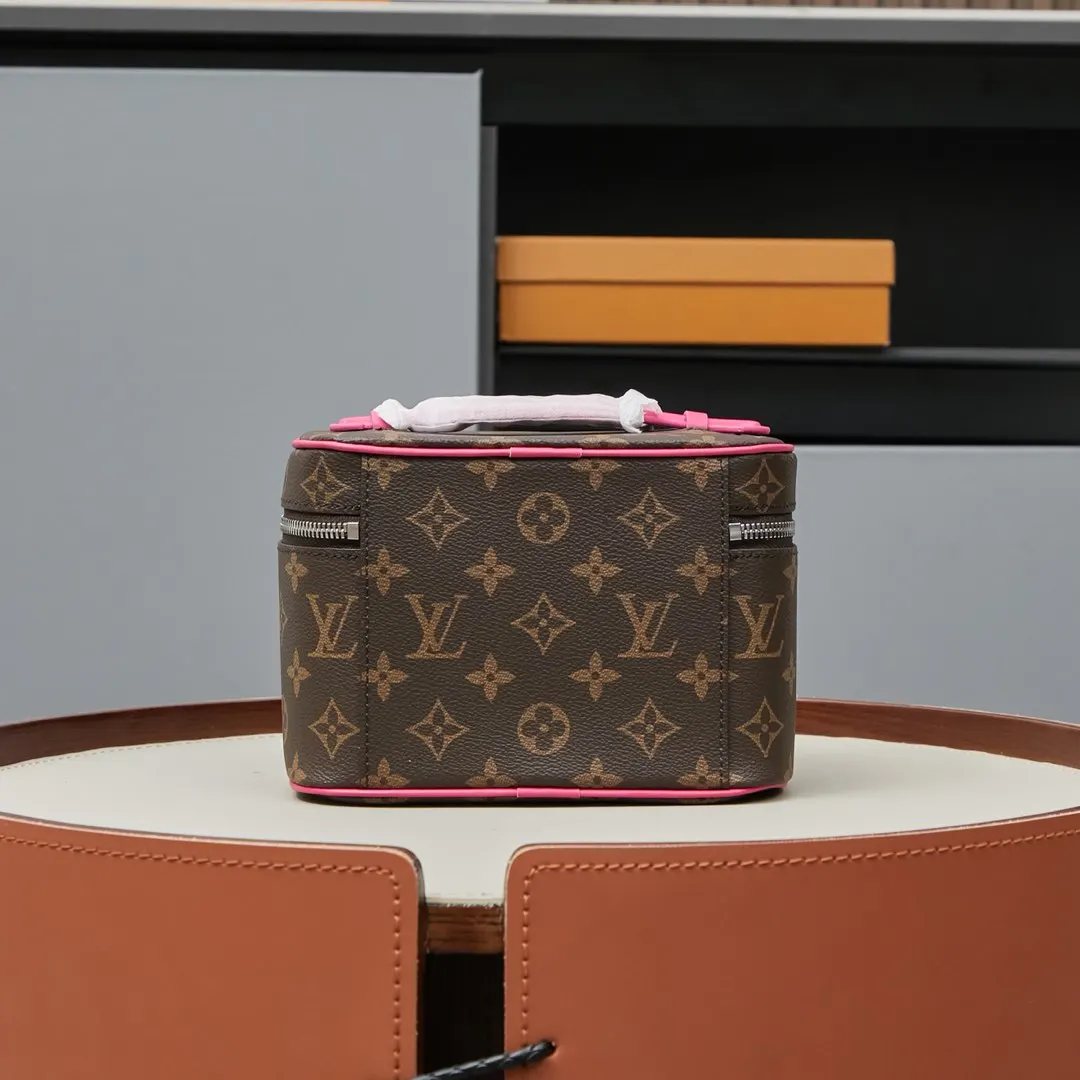 Blue Monogram Cosmetic Pouch Canvas