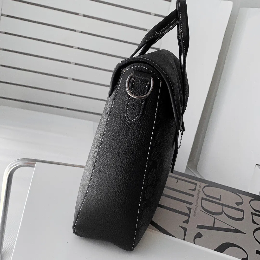 Monogram Briefcase Business Commuter Leather