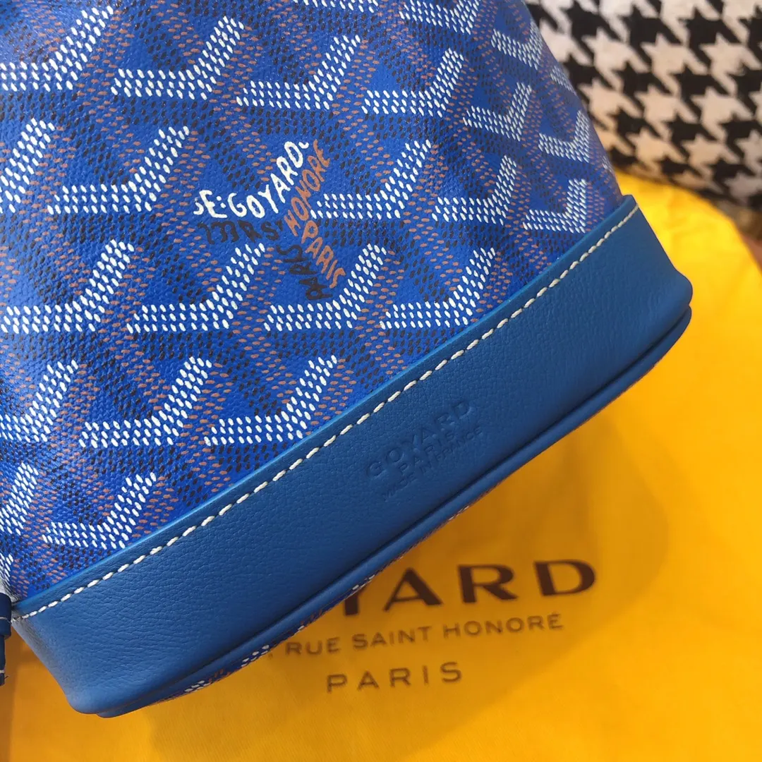 Goyard 老花 藍色 帆布 水桶包 休閒水桶款