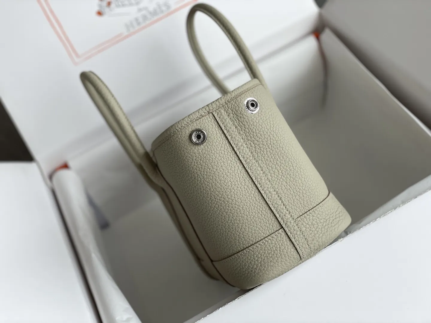 Hermès Garden Party 拼色 Togo牛皮 托特包 10cm