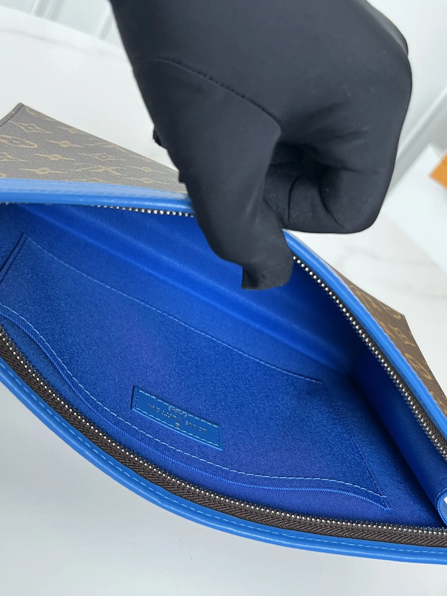 Blue Clutch Bag Leather Image 9 Blue Clutch Bag Leather Image 9