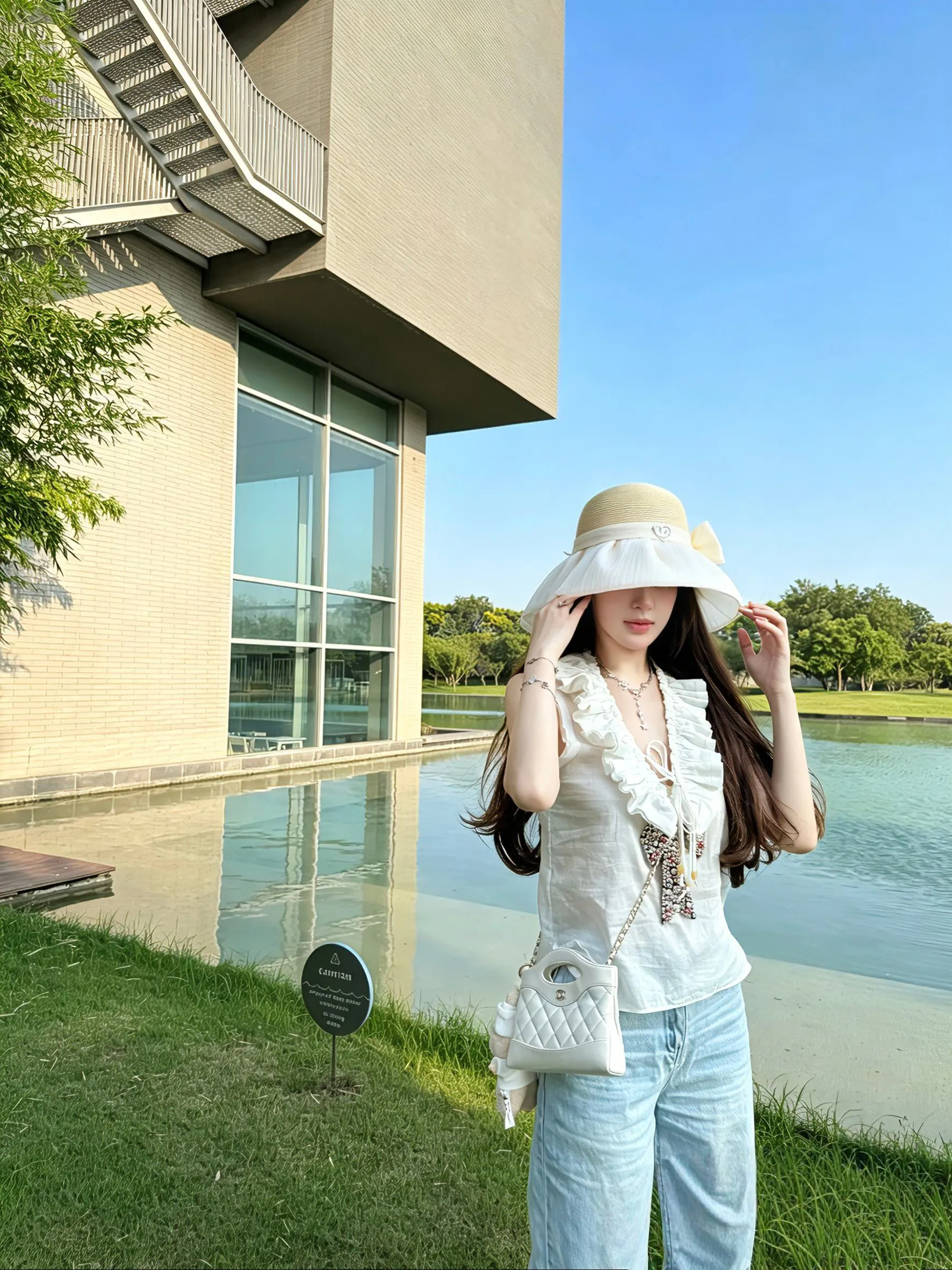Chanel 编织 遮阳 渔夫帽 休闲遮阳 帽子