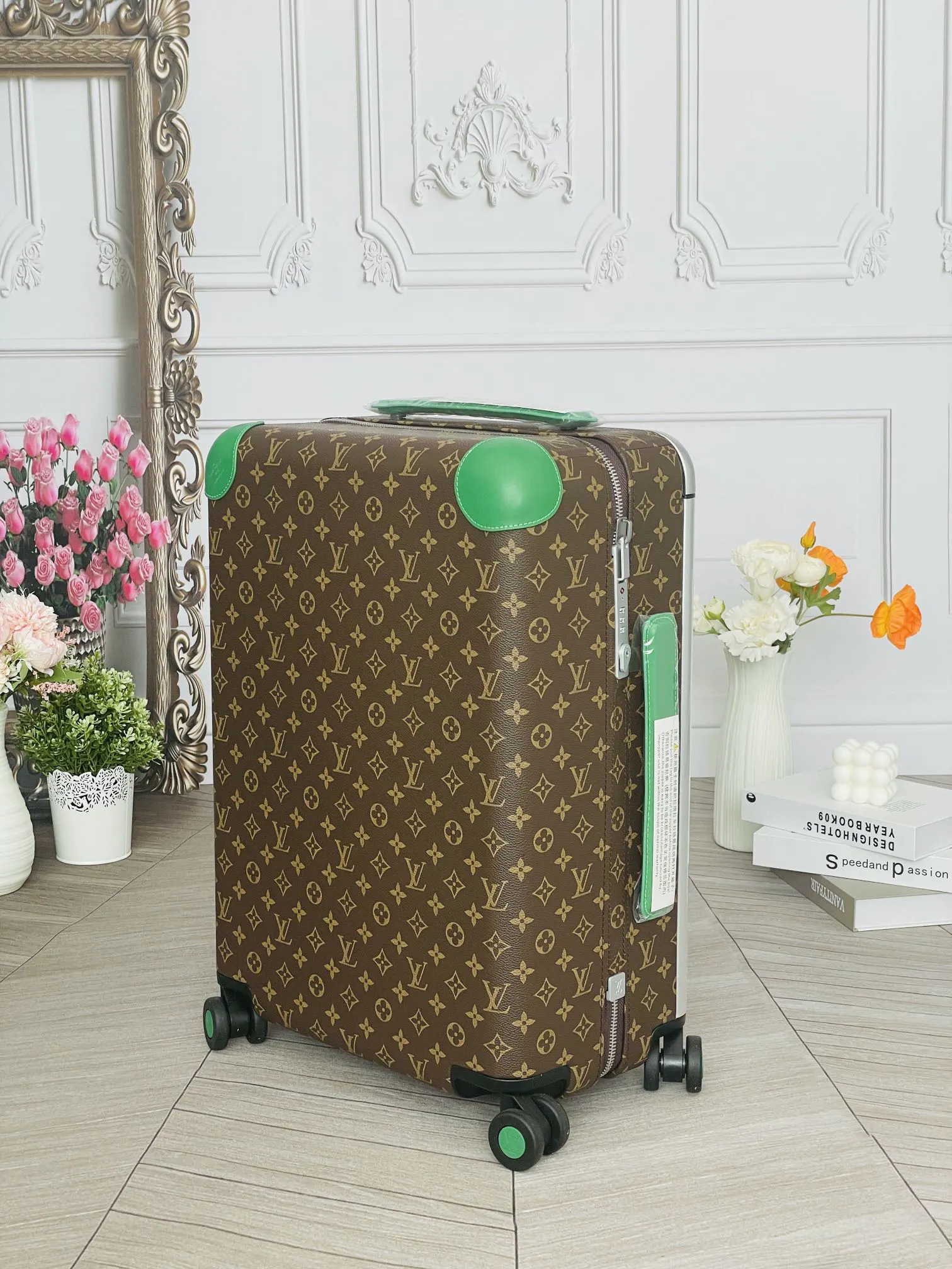LV 老花 帆布 行李箱 旅行拉杆款 輕便出行款