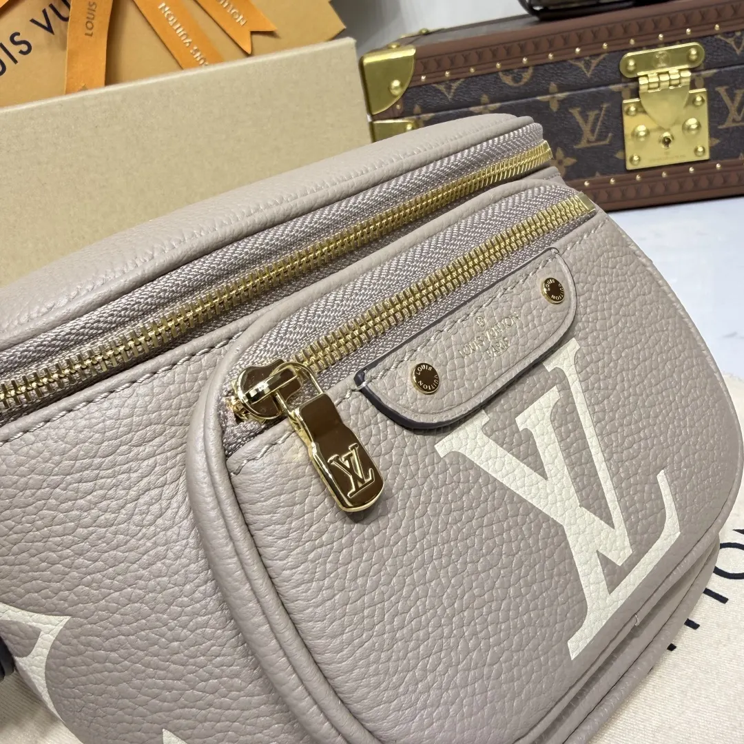Black Gray Belt Bag Casual