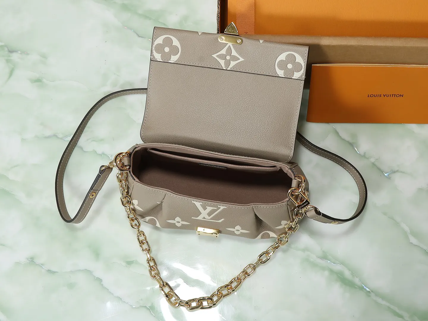 LV 灰色 Mo鏈條包 精致鏈條款